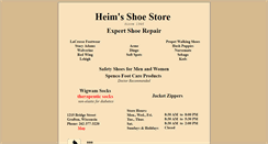 Desktop Screenshot of heimshoes.com